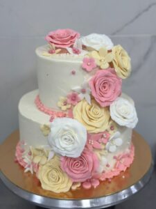 торт свадебный с розами на заказ по уфе
